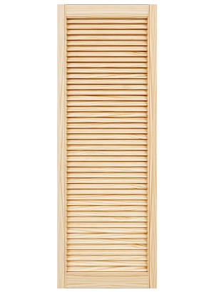CABINET 21 mm LOUVER Full Louver “Germany” Clear Ovolo Sticking 5 mm Slats (27,5mm Pitch) 44 mm stiles Open